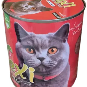 کنسرو گربه ۸۰۰ گرمی وکسی طعم گوشت