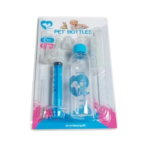Pet feeding bottle and syringe with animal designs ست کامل تغذیه شامل شیشه شیر و سرنگ های مخصوص حیوانات خانگی دارای سری های سیلیکونی نرم و ایمن (درجه غذایی) برای جلوگیری از آسیب به دهان حیوان طراحی شده برای نوزادان حیوانات (توله سگ، بچه گربه، خرگوش و سایر حیوانات کوچک) سرنگ ها مناسب برای تغذیه یا دارو دادن دقیق به حیوان سری ها معمولاً دارای سوراخ آماده هستند و نیاز به برش ندارند جنس فاقد مواد سمی (BPA Free) قابلیت شستشو و استفاده مجدد