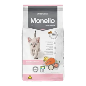 Monello Kitten Cat Food 1 مخصوص بچه‌گربه‌ها از سن ۲ تا ۱۲ ماهگی حاوی پروتئین بالا برای رشد و تقویت عضلات تقویت سیستم ایمنی با ویتامین‌ها و مواد معدنی ضروری اسیدهای چرب مفید برای رشد ذهنی و سلامت پوست و مو مناسب برای گوارش حساس بچه‌گربه‌ها فاقد مواد نگهدارنده و رنگ‌های مصنوعی
