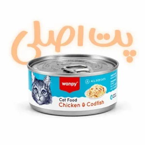 کنسرو گربه ونپی ۹۰ گرمی با طعم مرغ و ماهی کاد